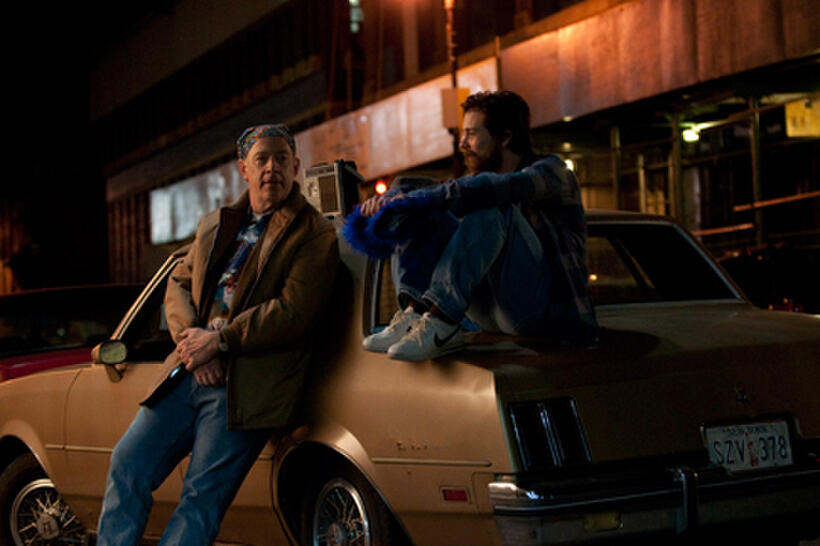 J.K. Simmons as Henry Sawyer and Lou Taylor Pucci as Gabriel Sawyer in ``The Music Never Stopped.''