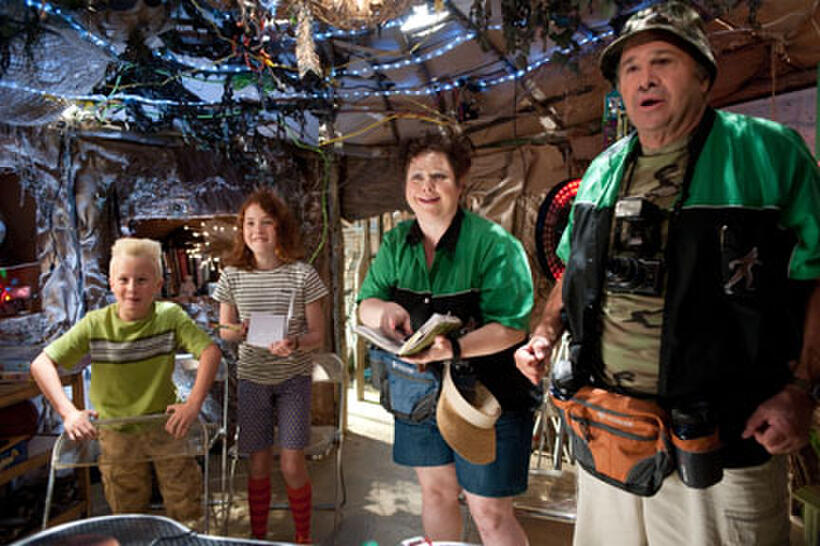 Parris Mosteller as Stink, Jordana Beatty as Judy Moody, Sharon Sachs as Rose Birnbaum and Robert Costanzo in ``Judy Moody and the Not Bummer Summer.''