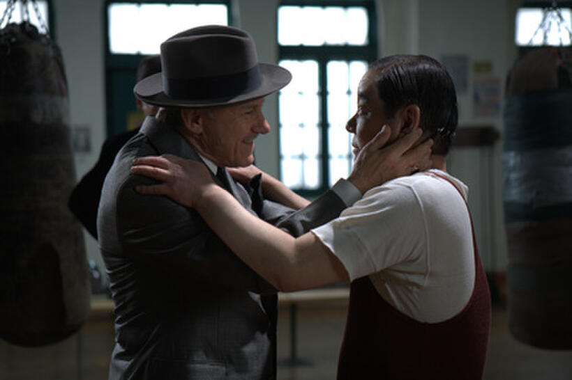 Harvey Keitel as Don Carini and Hyung Rae Shim as Young-gu in ``The Last Godfather.''