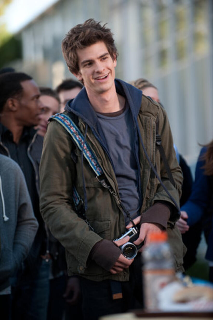 Andrew Garfield as Peter Parker in ``The Amazing Spider-Man.''