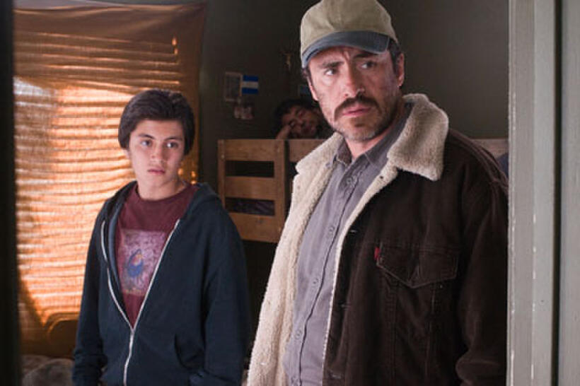 Jose Julian as Luis Riquelme and Demian Bichir as Carlos Riquelme in ``A Better Life.''