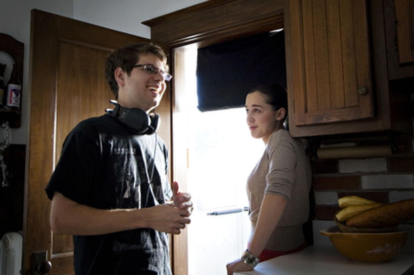 Ben Hickernell and Rachel Kitson on the set of ``Lebanon, Pa.''