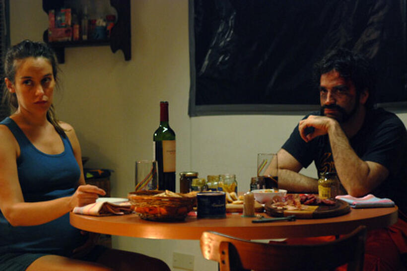 Jazmin Stuart as Pipi and Daniel Hendler as Coco in ``Phase 7.''