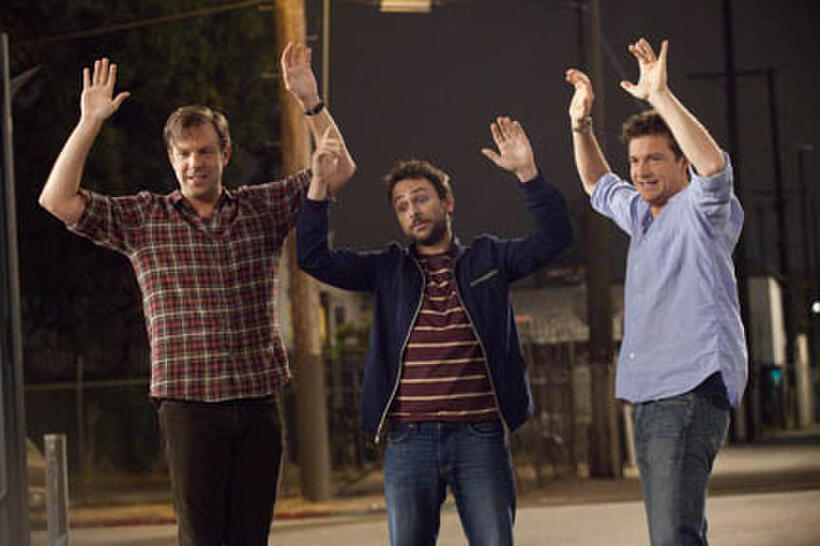 Jason Sudeikis as Kurt Buckman, Charlie Day as Dale Arbus and Jason Bateman as Nick Hendricks in ``Horrible Bosses.''