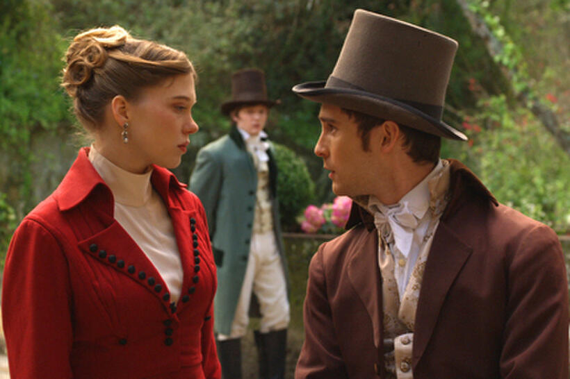 Lea Seydoux as Blanche de Montfort and Julien Alluguette as Benoit in ``Mysteries of Lisbon.''