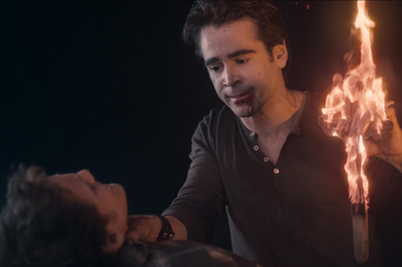 Anton Yelchin as Charley and Colin Farrell as Jerry in ``Fright Night.''