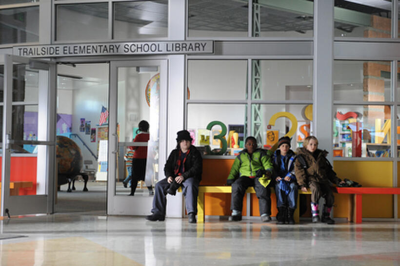 Josh Flitter as Jason Bound, Bobb'e J. Thompson as Howard Garvey, Bobby Coleman as Billy Kirkfield and Christian Martyn as Lucas Lamb in ``Snowmen.''