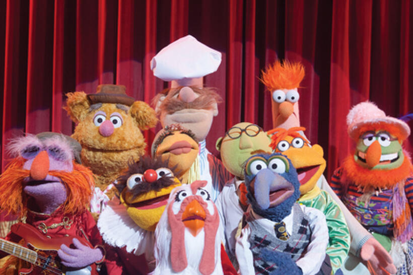 Floyd Pepper, Fozzie Bear, Lew Zealand, Janice, Swedish Chef, Camilla The Chicken, Dr. Bunsen Honeydew, Gonzo, Scooter, Beaker and Dr. Teeth in ``The Muppets.''