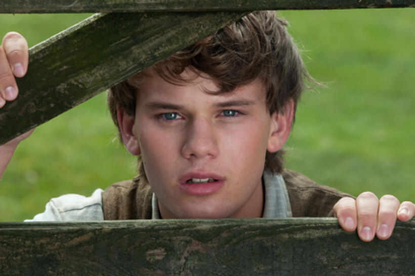 Jeremy Irvine as Albert in ``War Horse.''