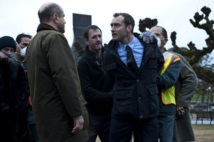 Jude Law as Alan Krumwiede in ``Contagion.''