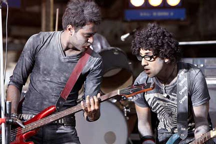 Imran Khan as Tashi and Vir Das in ``Delhi Belly.''