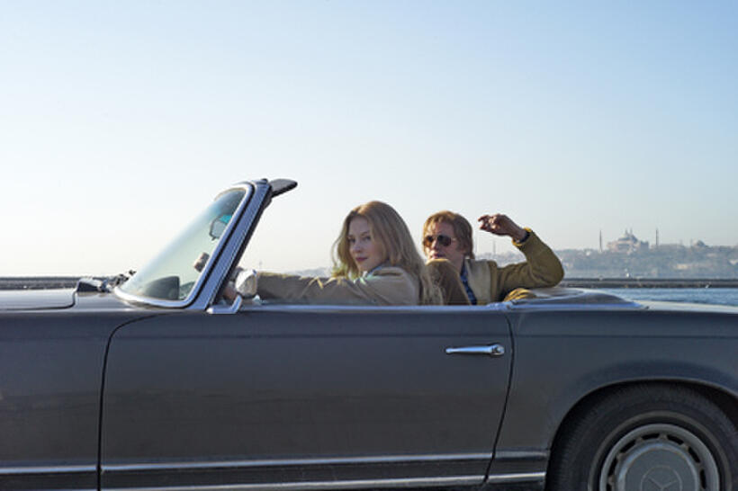 Svetlana Khodchenkova as Irina and Tom Hardy as Ricki Tarr in "Tinker Tailor Soldier Spy.''