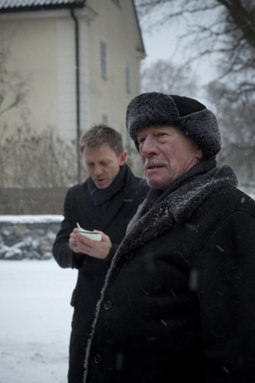 Daniel Craig as Mikael Blomkvist and Christopher Plummer as Henrik Vanger in ``The Girl with the Dragon Tattoo.''