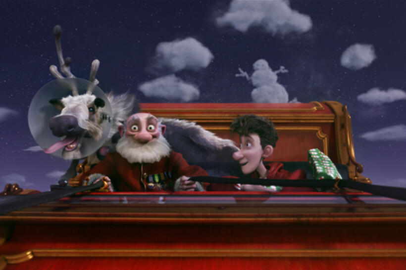 Grandsanta and Arthur in "Arthur Christmas.''