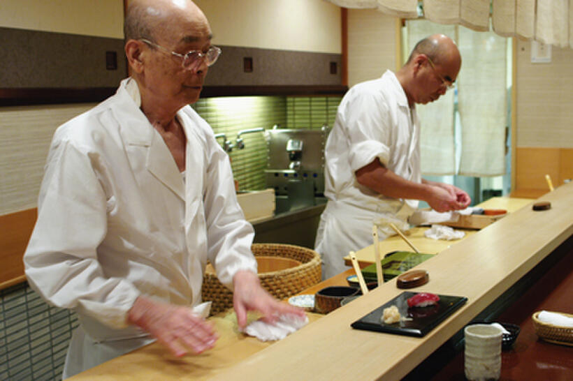 Jiro Ono and Yoshikazu Ono in ``Jiro Dreams of Sushi.''