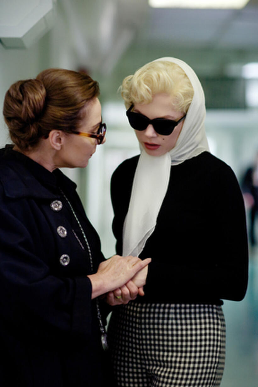 Zoe Wanamaker as Paula Strasberg and Michelle Williams as Marilyn Monroe in ``My Week with Marilyn.''