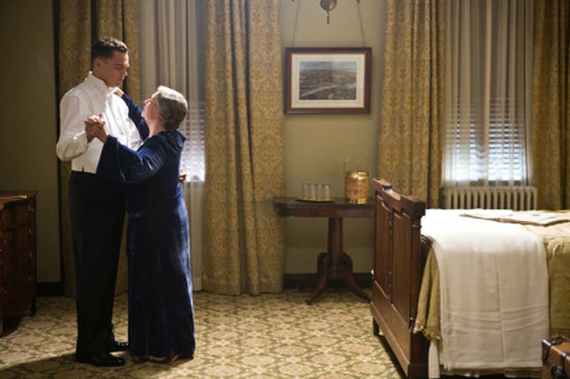 Leonardo DiCaprio as J. Edgar Hoover and Judi Dench as Anne Marie Hoover in ``J. Edgar.''