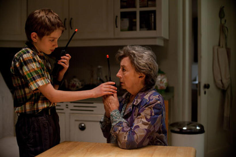 Thomas Horn as Oskar Schell and Zoe Caldwell as Oskar's Grandmother in ``Extremely Loud & Incredibly Close.''