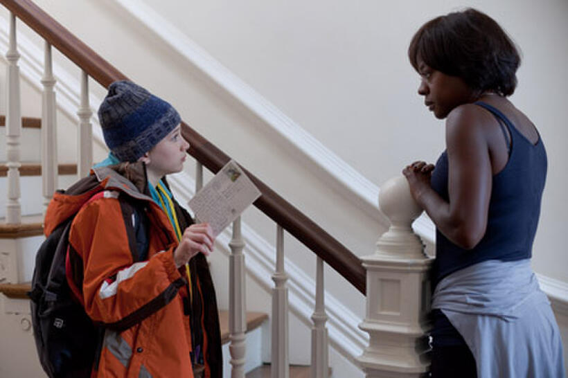Thomas Horn as Oskar Schell and Viola Davis as Abby Black in ``Extremely Loud & Incredibly Close.''