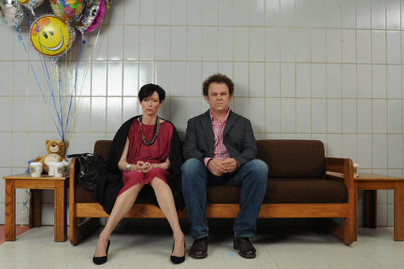 Tilda Swinton as Eva and John C. Reilly as Franklin in ``We Need to Talk About Kevin.''