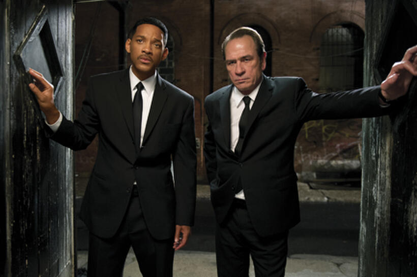 Will Smith as Agent J and Tommy Lee Jones as Agent K in ``Men in Black 3.''