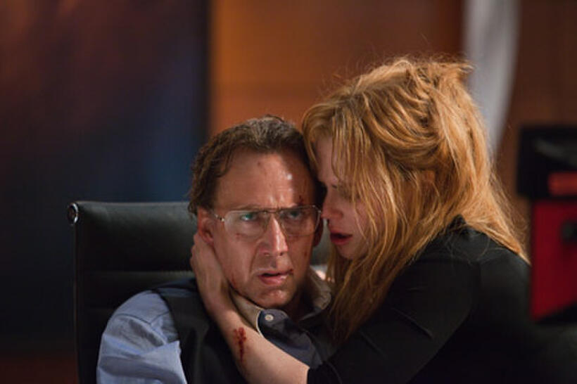 Nicolas Cage as Kyle and Nicole Kidman as Sarah in ``Trespass.''