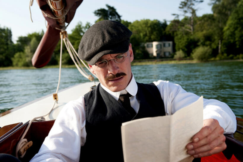 Michael Fassbender as Carl Jung in ``A Dangerous Method.''
