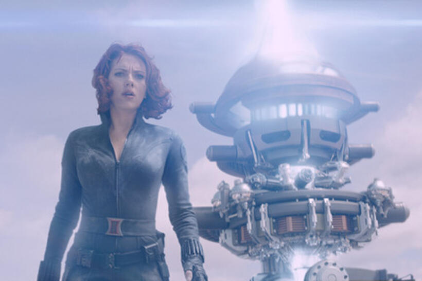 Scarlett Johansson as Black Widow in ``Marvel's the Avengers.''