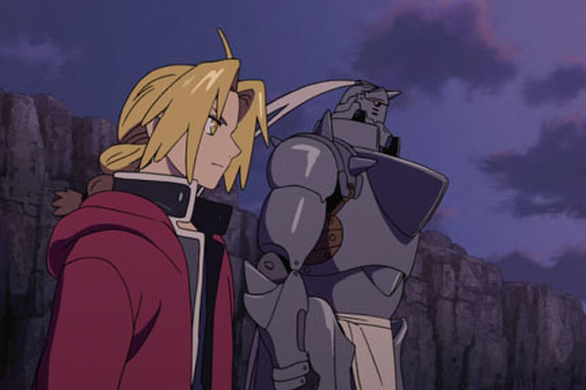 A scene from ``Fullmetal Alchemist: The Sacred Star of Milos.''