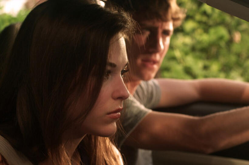 Rachel Hendrix as Hannah and Jason Burkey as Jason in ``October Baby.''