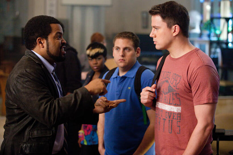 Ice Cube as Capt. Dickson, Jonah Hill as Schmidt and Channing Tatum as Jenko in ``21 Jump Street.''