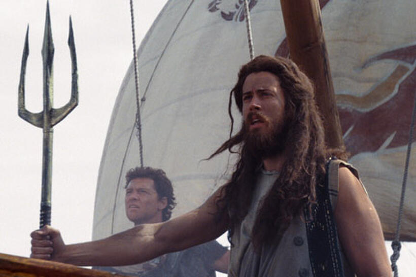 Sam Worthington as Perseus and Toby Kebbell as Agenor in ``Wrath of the Titans.''