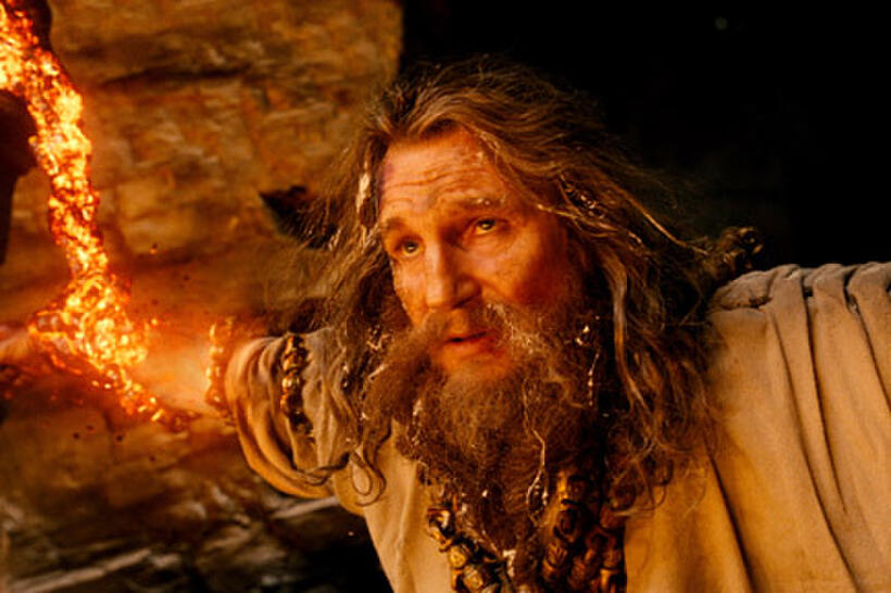 Liam Neeson as Zeus in ``Wrath of the Titans.''