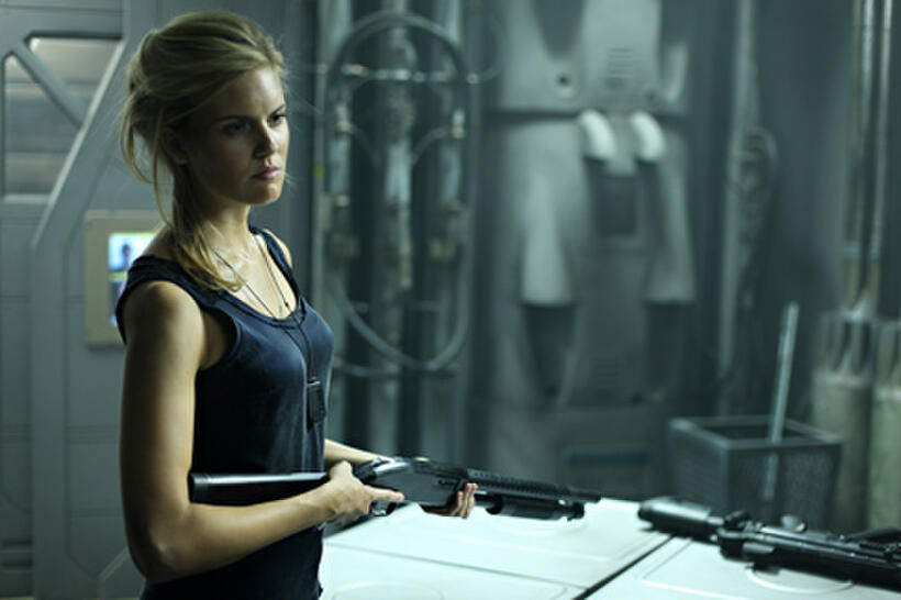 Maggie Grace as Emilie Warnock in ``Lockout.''