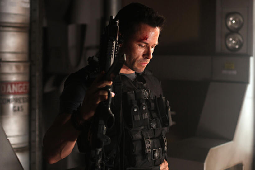 Guy Pearce as Snow in ``Lockout.''