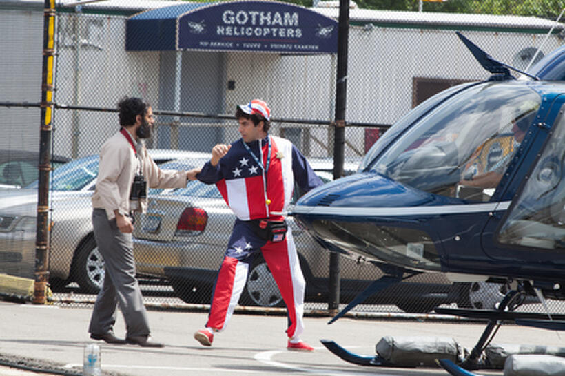 Jason Mantzoukas as Nadal and Sacha Baron Cohen as General Aladeen in ``The Dictator.''