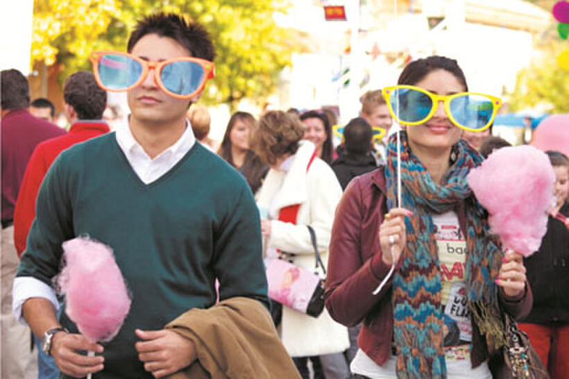 Imran Khan as Rahul and Kareena Kapoor as Tiara in ``Ek Main Aur Ekk Tu.''
