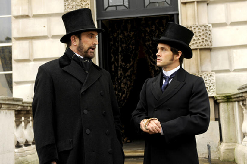 Rupert Everett as Edmund St. John-Smythe and Hugh Dancy as Mortimer Granville in ``Hysteria.''