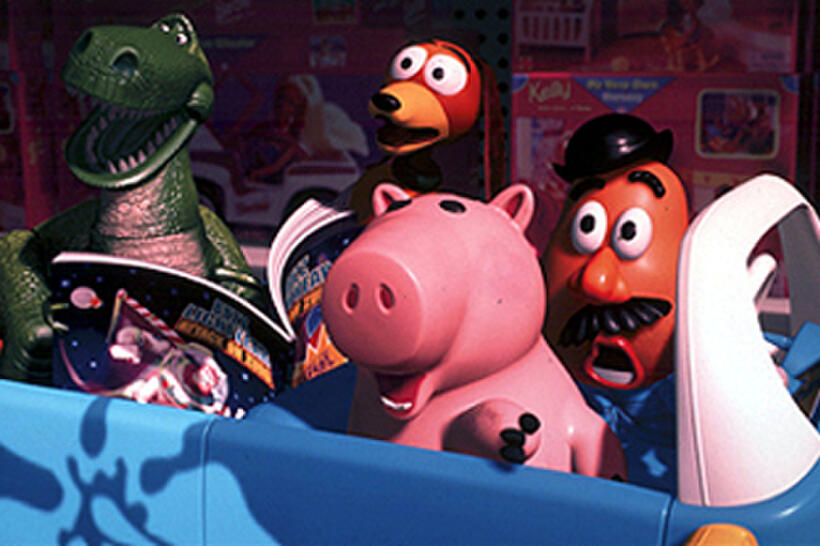 Rex, Slinky Dog, Hamm and Mr. Potato Headr in Disney's Toy Story 2