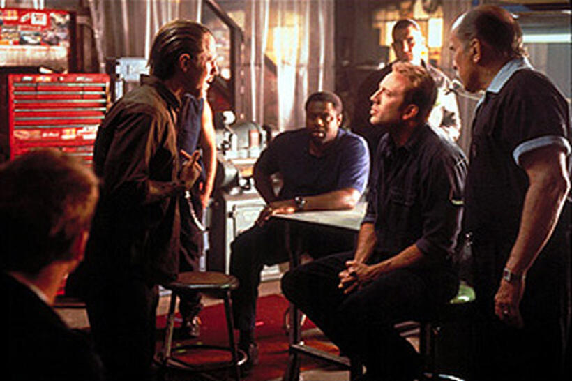 Giovanni Ribisi, Chi McBride, Nicolas Cage, Vinnie Jones and Robert Duvall in "Gone in 60 Seconds."