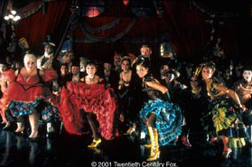 The super-sexual phat funk of the can-can at the Moulin Rouge featuring "The Four Whores," (L-R) Mome Fromage (Mulcahy), Nini-Legs-In-The-Air (O'Connor), China Doll (Mendoza) and Arabia (Anu).