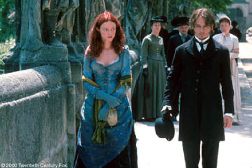 Heather Graham and Johnny Depp find themselves embroiled in a vast alleged conspiracy involving the highest powers in England in "From Hell."
