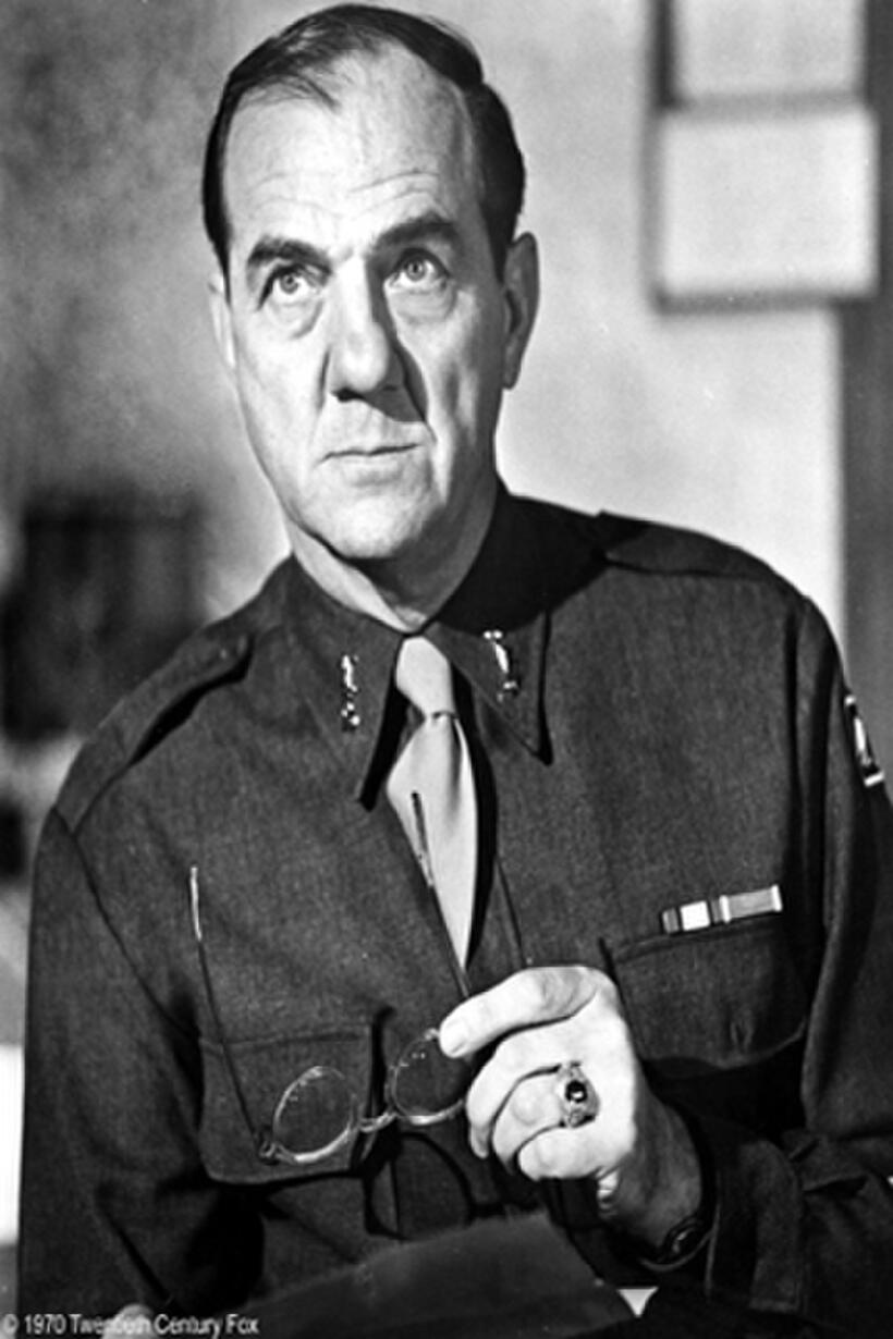 A scene from the film "Patton."