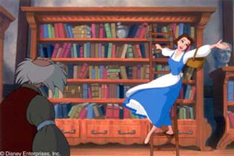 Life in her small provincial village can be a bit dull, but smart attractive Belle (pictured) finds escape by reading books of romance and adventure.