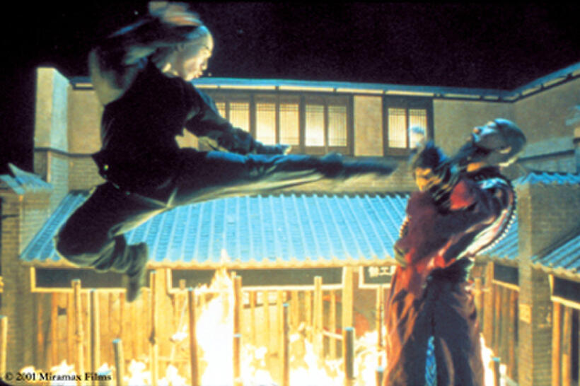 Donnie Yen (left) and Yen Yee Kwan in Yuen Wo Ping's "Iron Monkey."