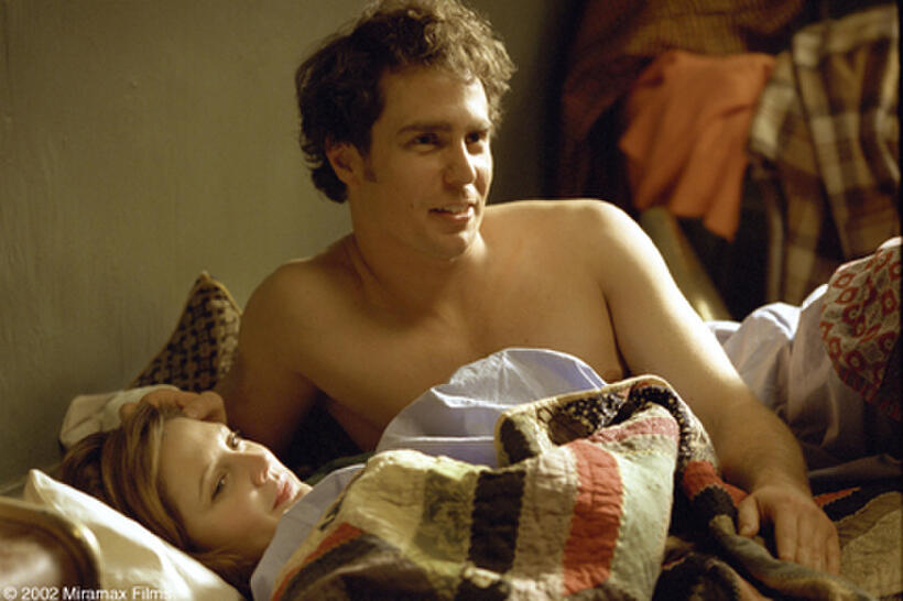 Drew Barrymore and Sam Rockwell in George Clooney's "Confessions of a Dangerous Mind."