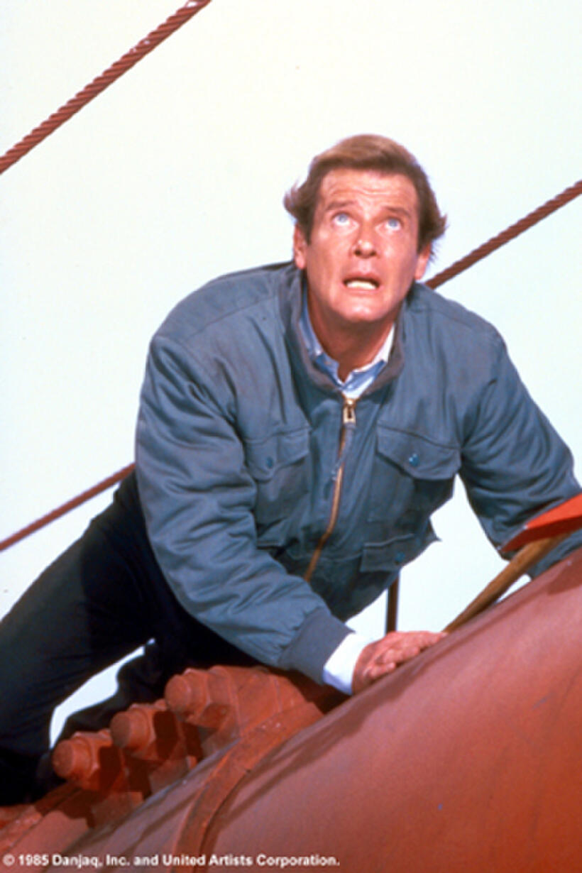 Roger Moore in "A View to a Kill."