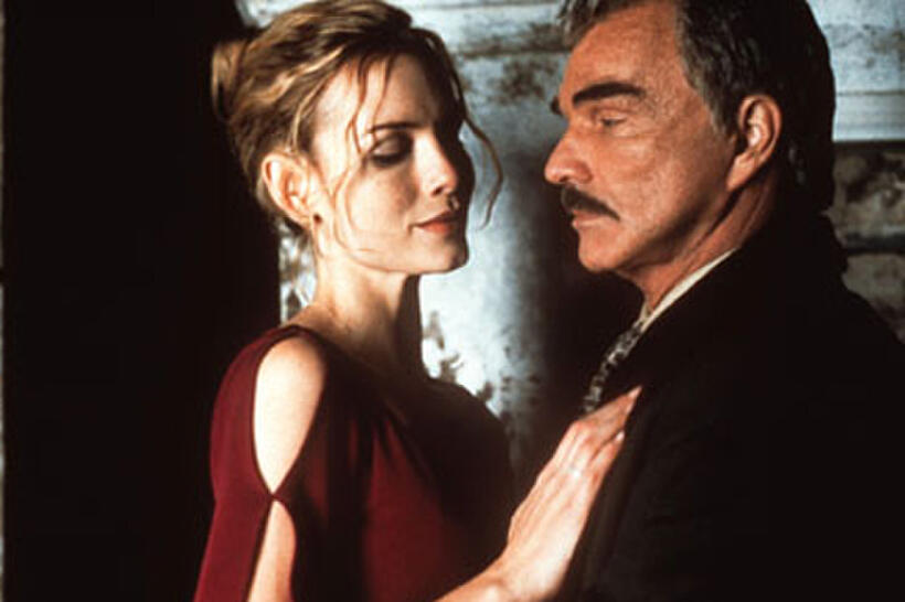 Saffron Burrows and Burt Reynolds in "Tempted." 