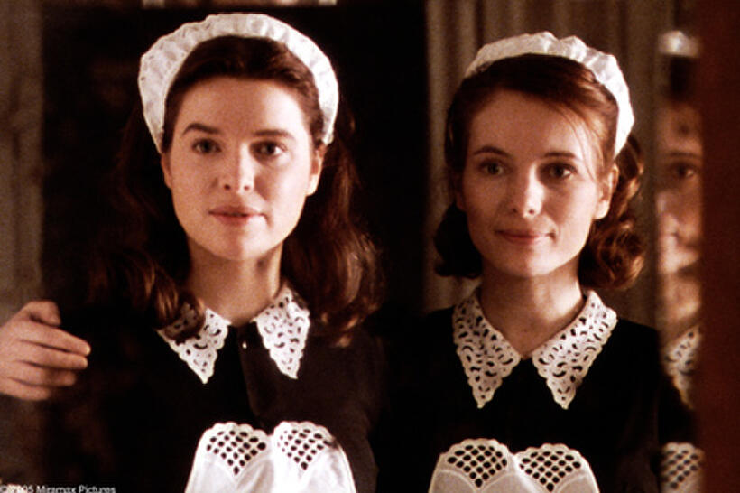 Lotte (Thekla Reuten) and her twin sister Anna (Nadja Uhl) work as maids at the Falkenau dinner party in Miramax Films' TWIN SISTERS. Courtesy: Miramax Films