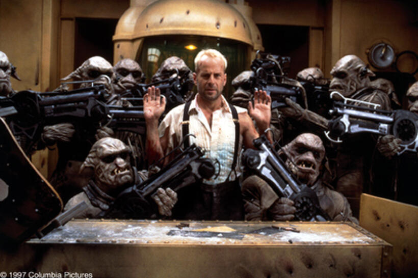 A scene from the film "The Fifth Element."